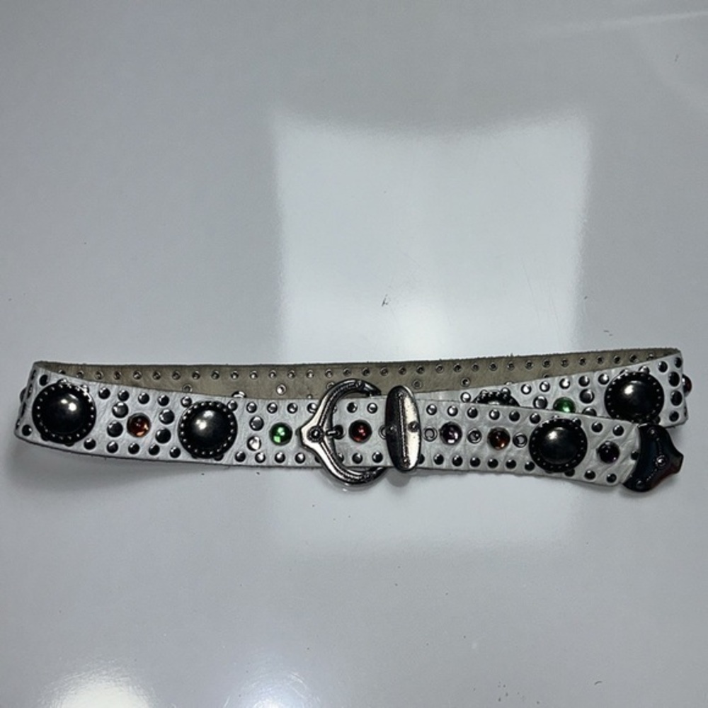 Sand Castle NY Embellished Leather‎ Rodeo belt
